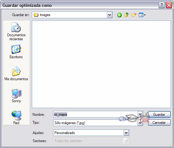 Cuadro de di&aacute;logo de Guardar optimizada como