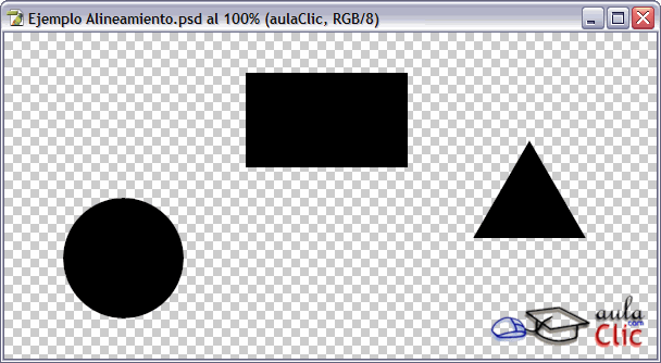 Ejemplo de alineación de capas