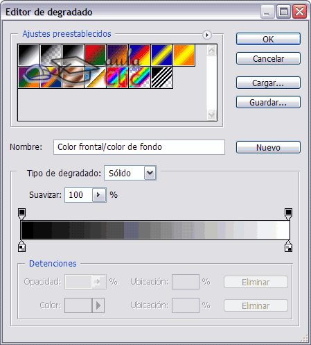 Editor de Degradado