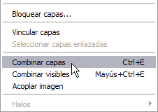 Combinar enlazadas en Capas