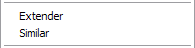 Comandos Extender y Similar en el menú Selección