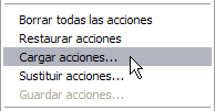Cargar acciones