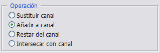 Opciones de fusión de selecciones