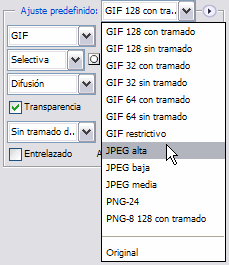 Ajustes predefinidos
