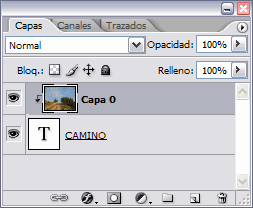 Recorte de capa en la Ventana Capas