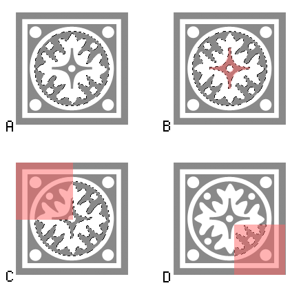 Ejemplo de superposici&oacute;n de selecciones