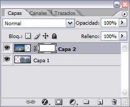 M&aacute;scara de capa en la Ventana Capas