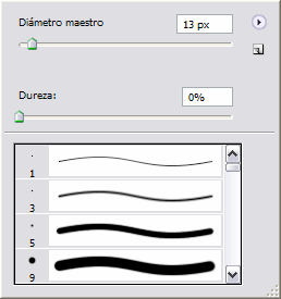 Ventana de Configuraci&oacute;n de Pincel