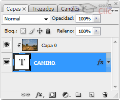 Recorte de capa en la Ventana Capas