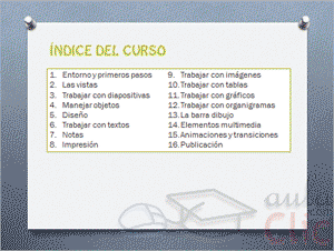 &Iacute;ndice sin formato