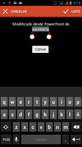 office mobile copiar