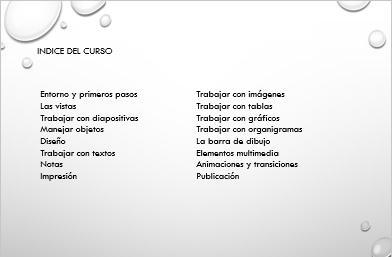 &Iacute;ndice sin formato