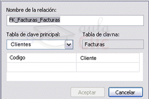 SSMS - Relaci&oacute;n clientes-facturas