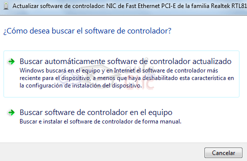 Actualizar driver