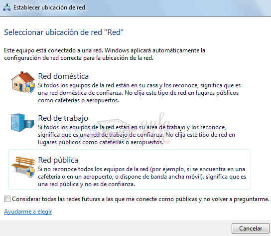 Ubicaci&oacute;n de red