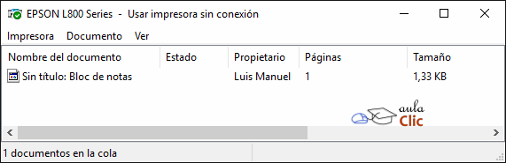 Cola de impresi&oacute;n