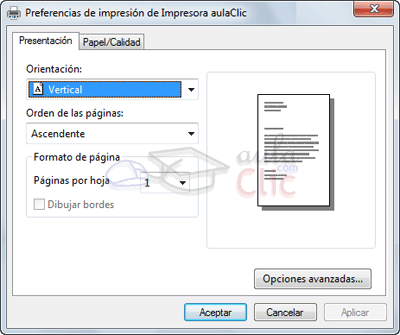 Preferencias - Presentaci&oacute;n