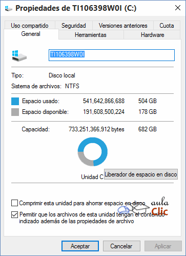 Ventana propiedades