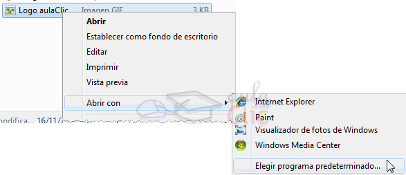 Men&uacute; Contextual - Abrir con