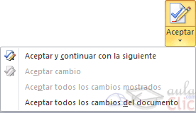 Aceptar todos los cambios
