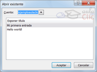 Abrir existente