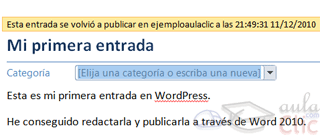 Categorizar entradas