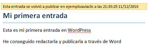 Ejemplo entrada