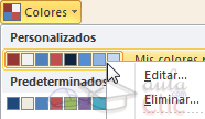 Eliminar color personalizado