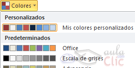 Colores personalizados