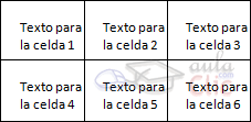 Ejemplo tabla con m&aacute;rgenes
