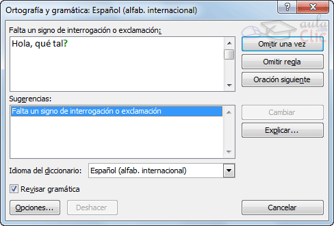 Ejemplo gramatical