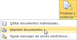 Finalizar correspondencia