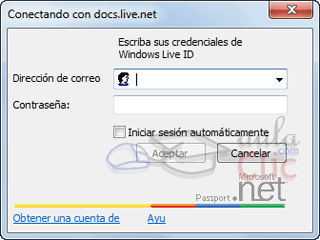 Login de Windows Live