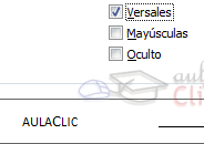 Texto Versales
