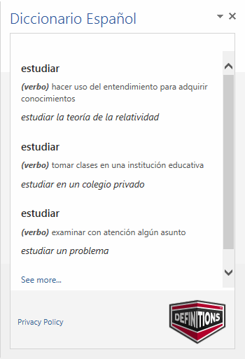 definici&oacute;n