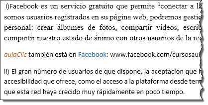 P&aacute;rrafos numerados