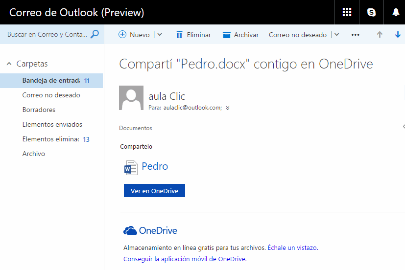 email invitaci&oacute;n