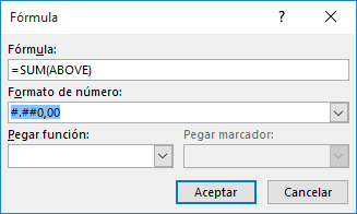 Di&aacute;logo F&oacute;rmula