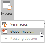 Menú Macro