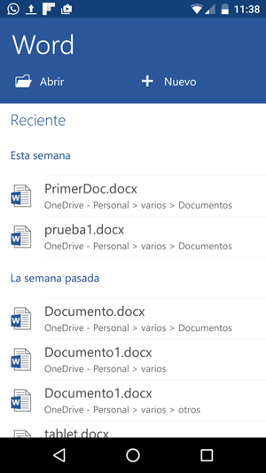recientes