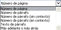 Referencias de Elementos numerados