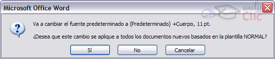 Confirmaci�n cambio