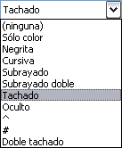 Opciones eliminaciones